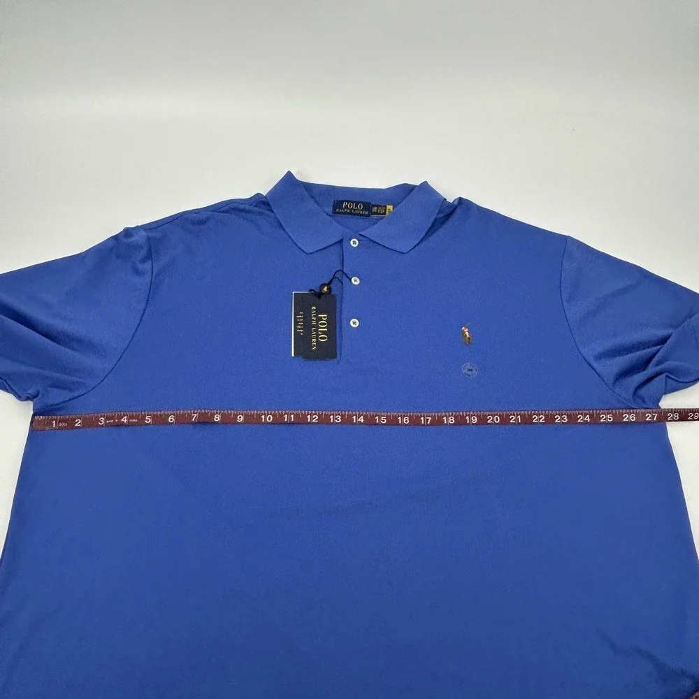 Polo Ralph Lauren Polo Shirt Mens 2XB Blue Short Sleeve Classic Fit Cotton NEW